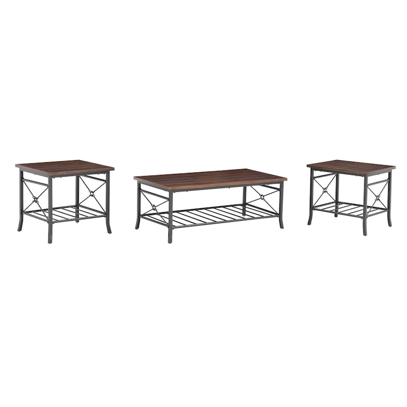 Bridgevine Home Harrison 3er-Set Couch- und Beistelltische