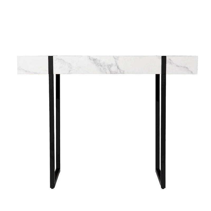 SEI Furniture Kiernan Moderne Konsolentisch aus Kunstmarmor