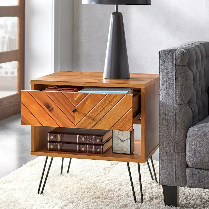 Lifestorey Alexandria Beistelltisch mit 1 Schublade