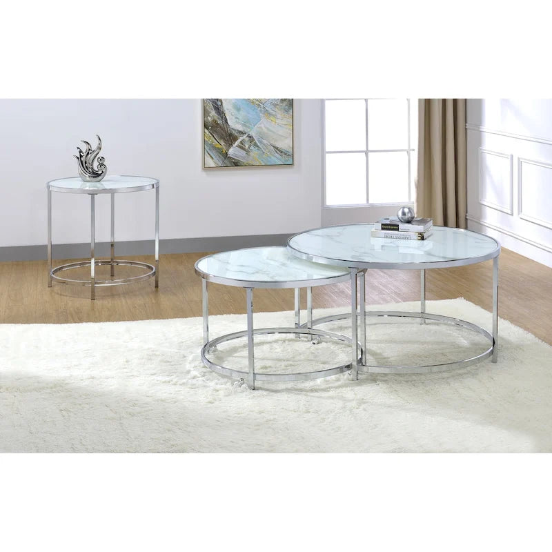 Steve Silver Realm Roundes 2-teiliges Satztisch-Set