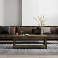 Bridgevine Home Joshua Creek 48 Zoll Couchtisch, kein Aufbau erforderlich, Barnwood-Finish