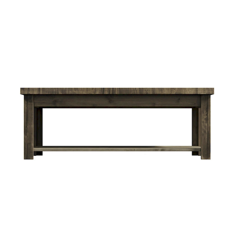 Bridgevine Home Joshua Creek 48 Zoll Couchtisch, kein Aufbau erforderlich, Barnwood-Finish