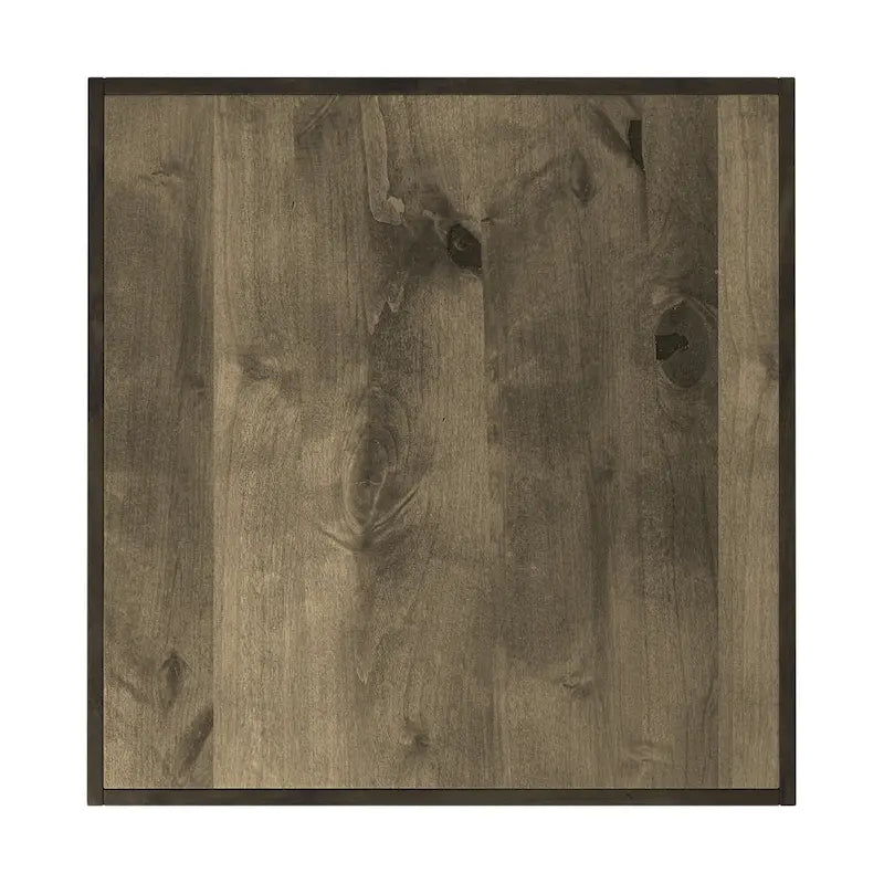Bridgevine Home Joshua Creek 48 Zoll Couchtisch, kein Aufbau erforderlich, Barnwood-Finish