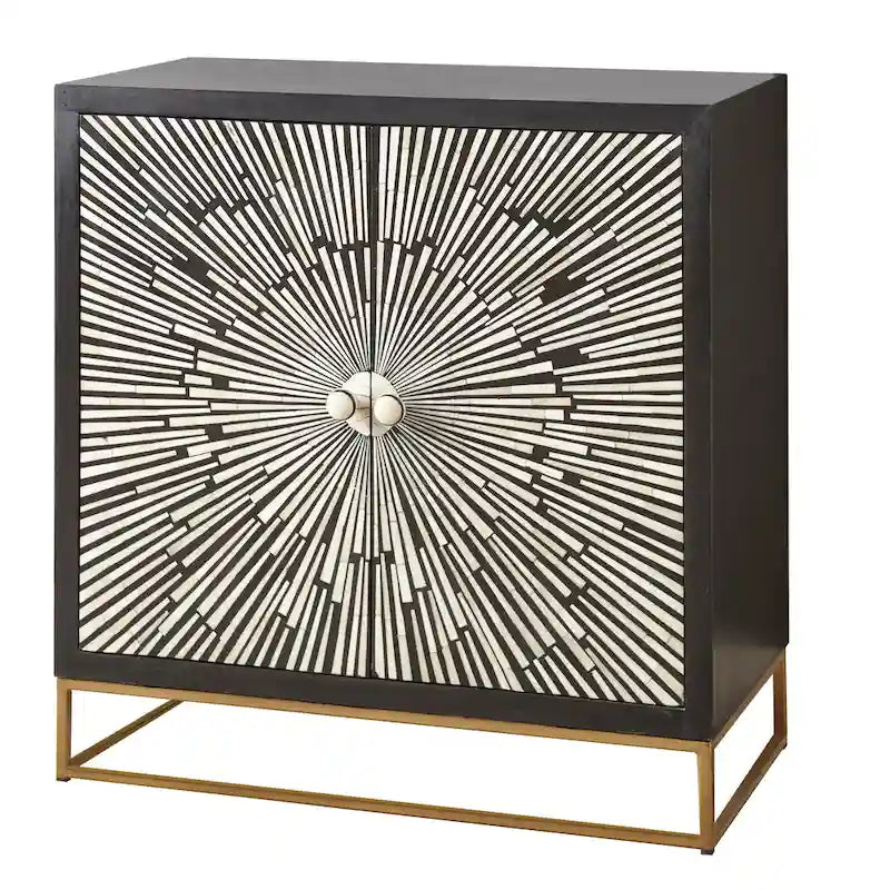 Steve Silver Avon 2-türiger Sunburst Akzentschrank