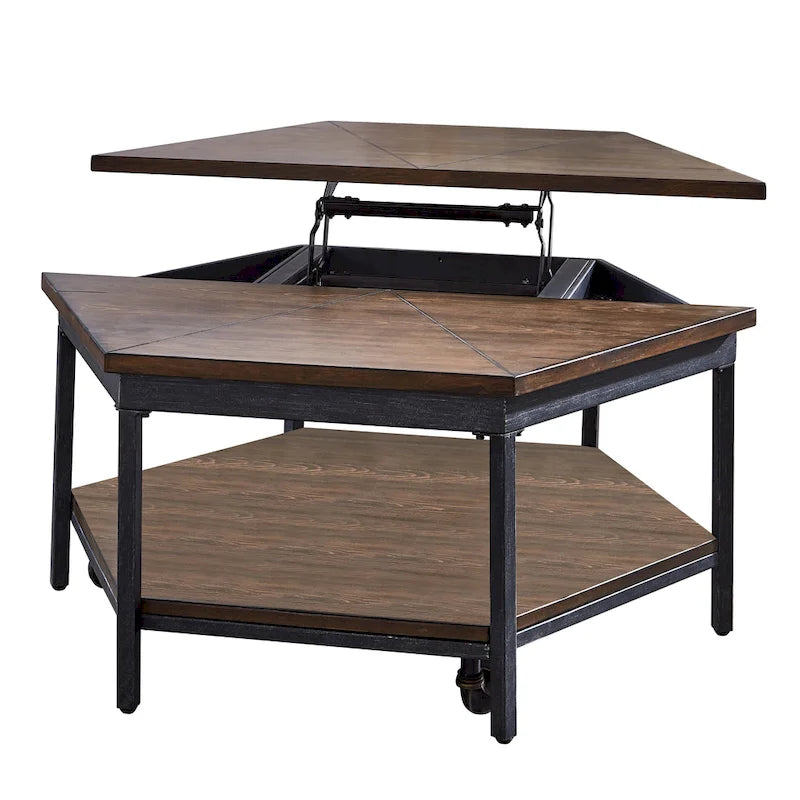 Steve Silver Upton Hexagonaler Couchtisch mit Hebeplatte