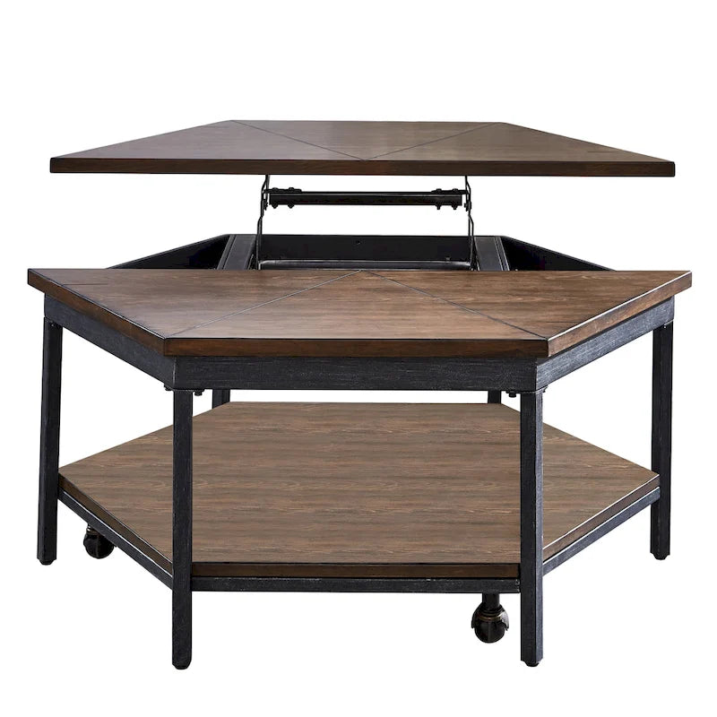 Steve Silver Upton Hexagonaler Couchtisch mit Hebeplatte