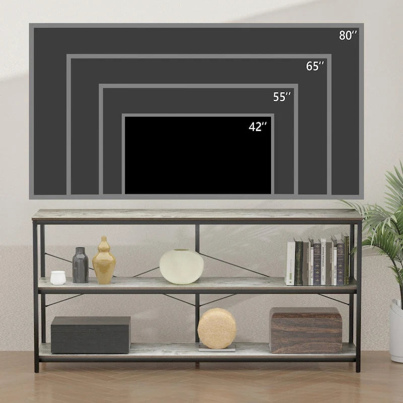 55 Sofakonsolentisch Schmaler Langer Konsolentisch für den Eingangsbereich mit Ablage TV-Ständer