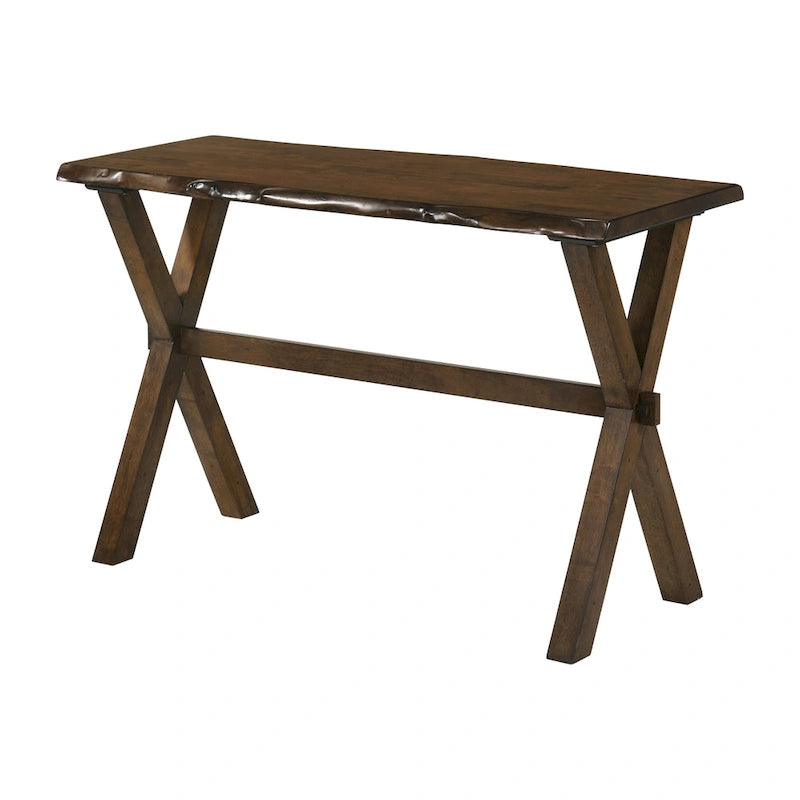 Mav Übergangs-Sofa-Tisch aus Massivholz, Walnuss, 119 cm, von Furniture of America