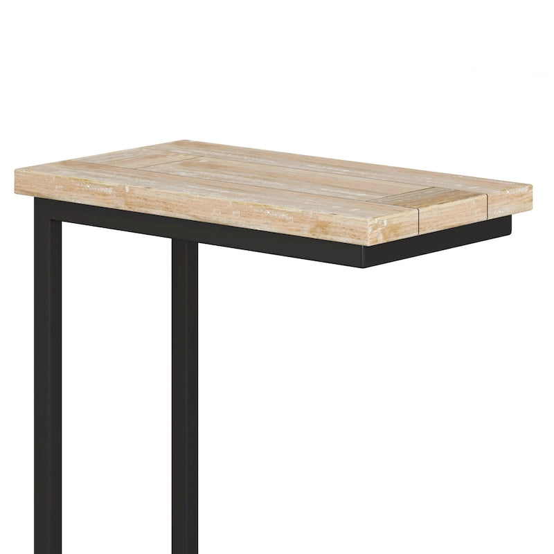 WYNDENHALL Rhonda Beistelltisch, 45,7 cm breit, massives Metall, Industrie-Design, C-Form – 45,7 B x 25,4 T x 61 H cm