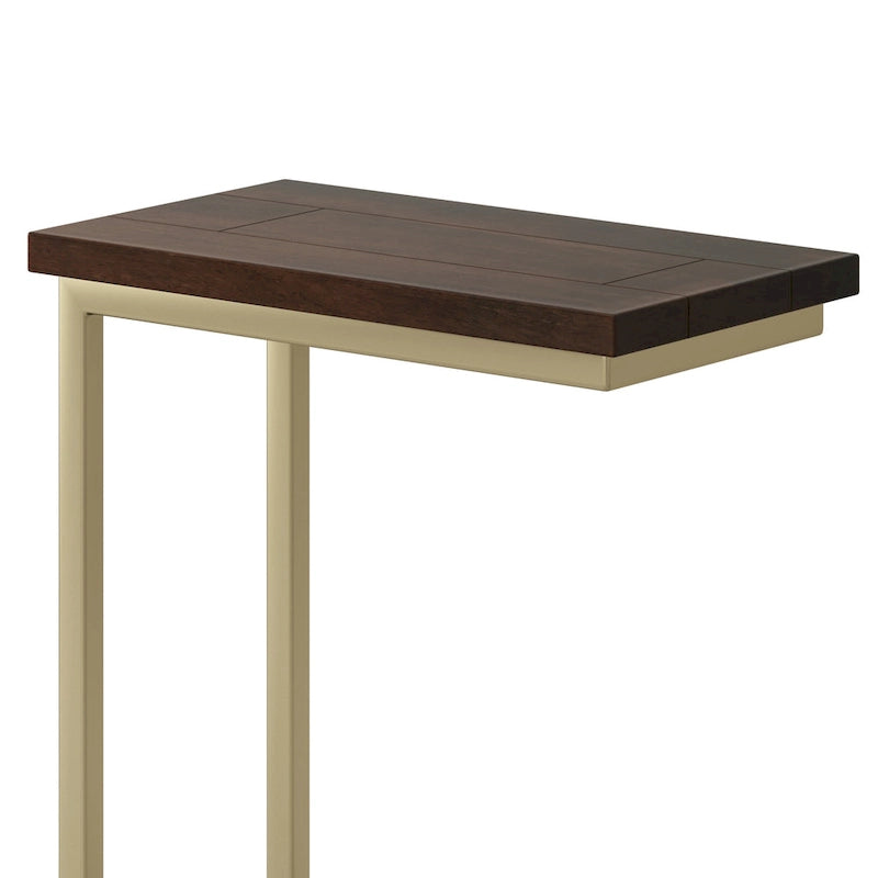 WYNDENHALL Rhonda Beistelltisch, 45,7 cm breit, massives Metall, Industrie-Design, C-Form – 45,7 B x 25,4 T x 61 H cm
