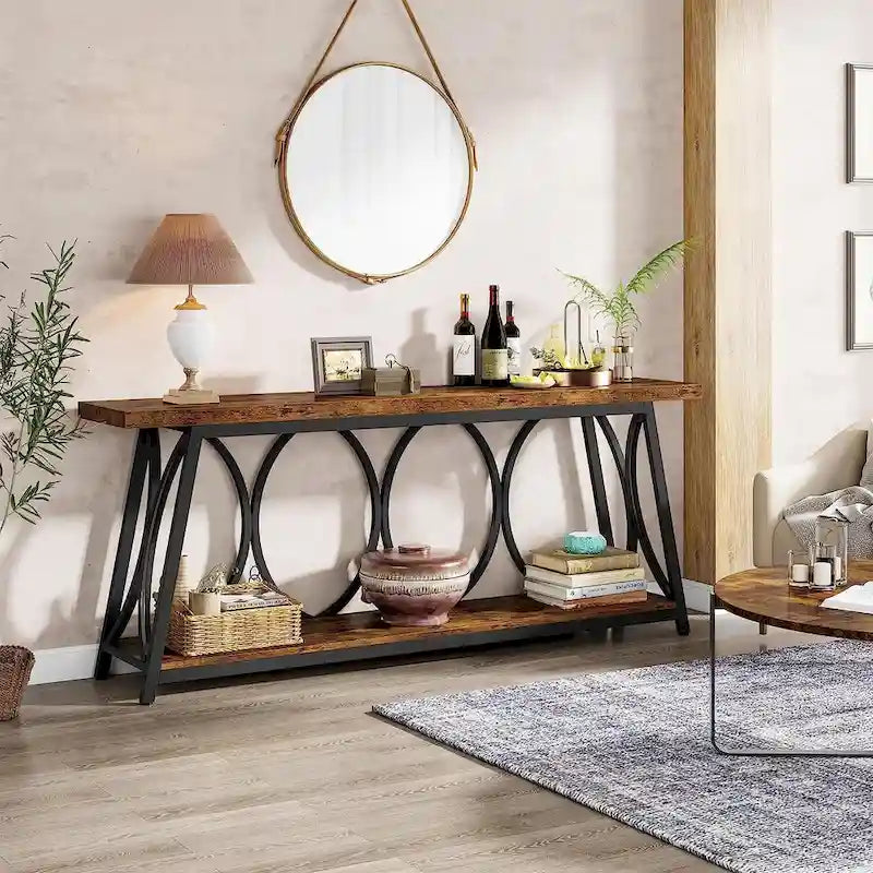 70,9 Zoll extralanger Konsolentisch, Sofa-Akzenttisch für das Wohnzimmer