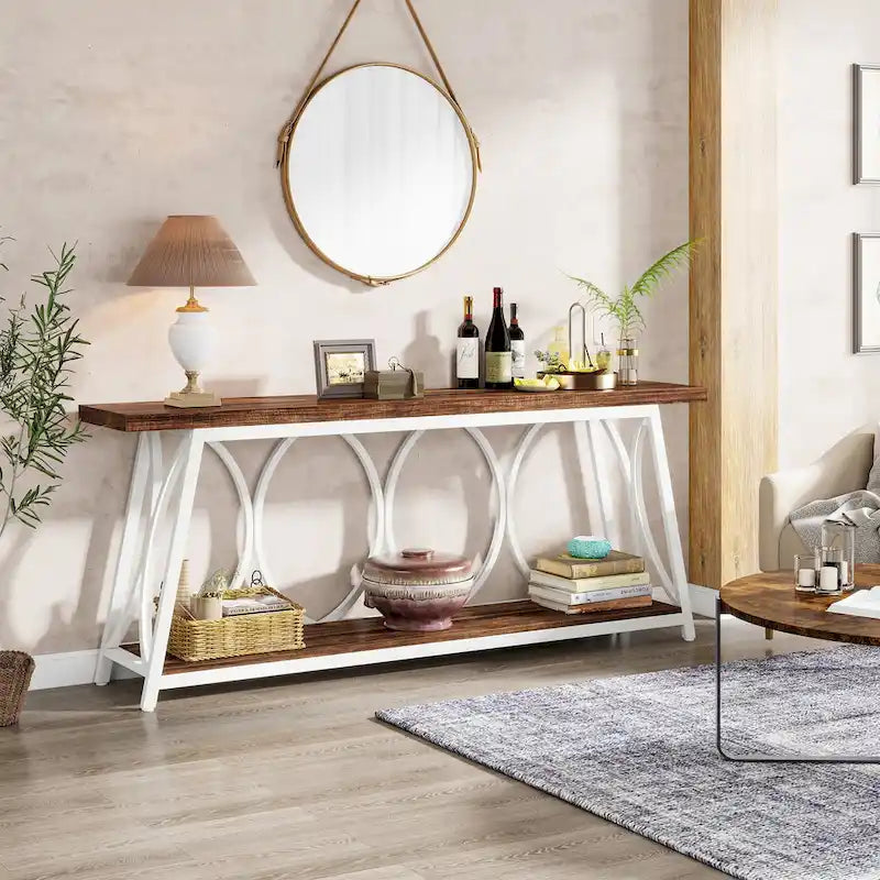 70,9 Zoll extralanger Konsolentisch, Sofa-Akzenttisch für das Wohnzimmer