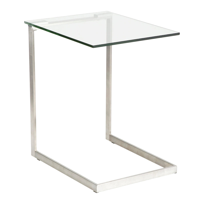 Porch & Den Birchshire Beistelltisch aus Edelstahl/Glas