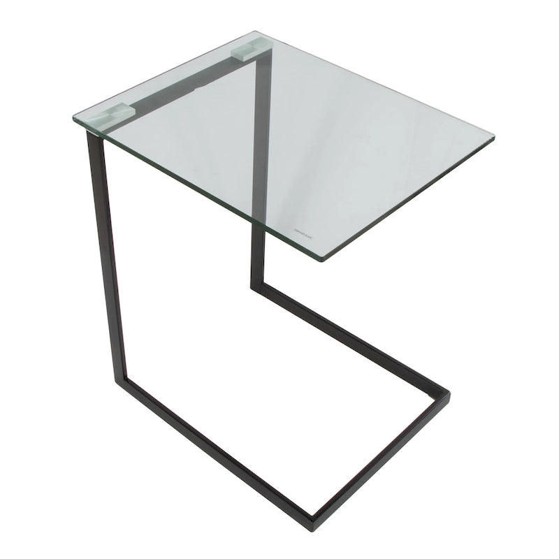 Porch & Den Birchshire Beistelltisch aus Edelstahl/Glas