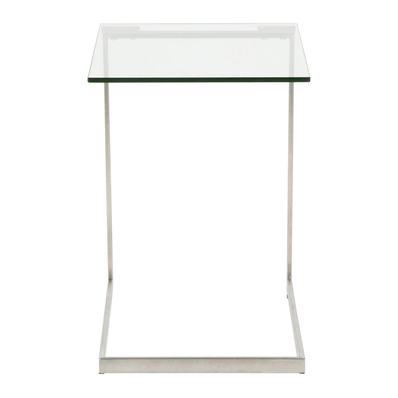 Porch & Den Birchshire Beistelltisch aus Edelstahl/Glas