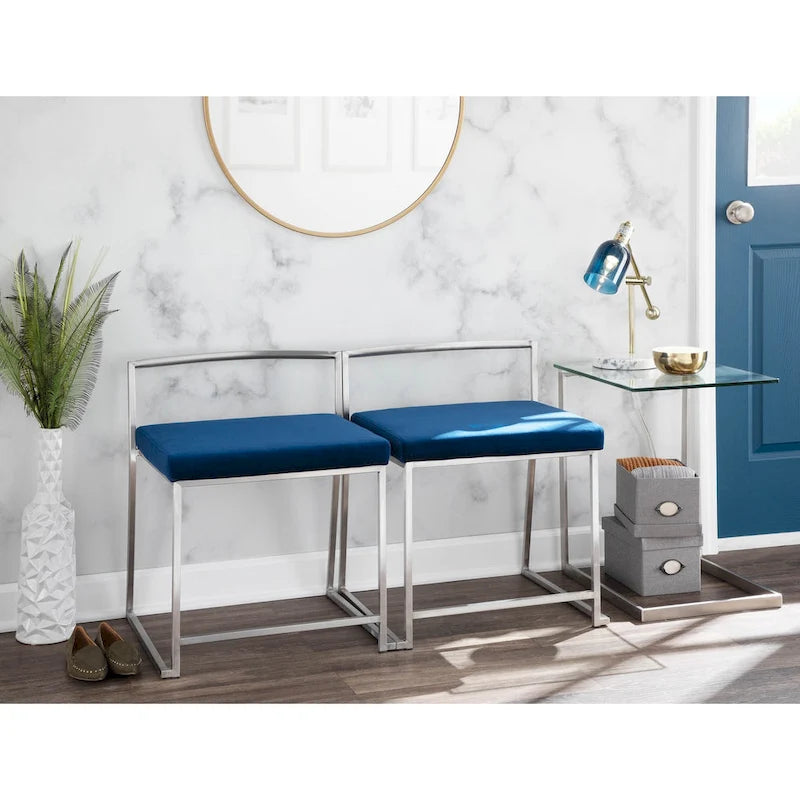 Porch & Den Birchshire Beistelltisch aus Edelstahl/Glas