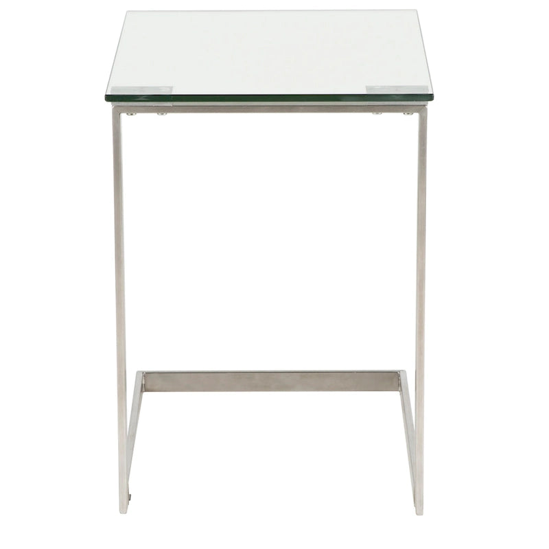 Porch & Den Birchshire Beistelltisch aus Edelstahl/Glas