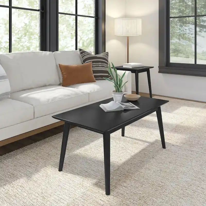 Plank and Beam Mid-Century rechteckiger Couchtisch - 40