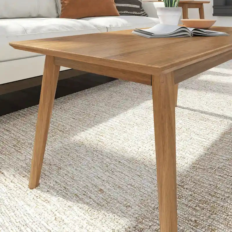 Plank and Beam Mid-Century rechteckiger Couchtisch - 40