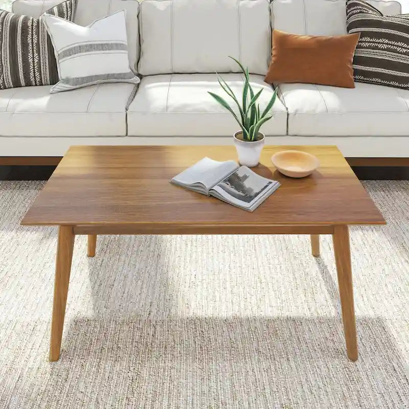 Plank and Beam Mid-Century rechteckiger Couchtisch - 40
