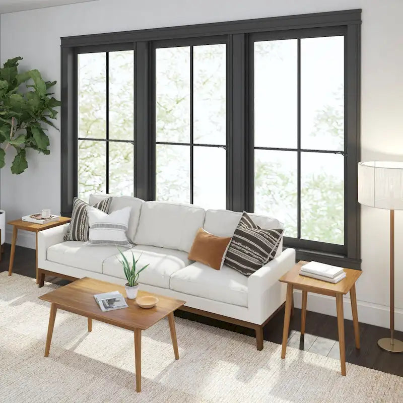 Plank and Beam Mid-Century rechteckiger Couchtisch - 40
