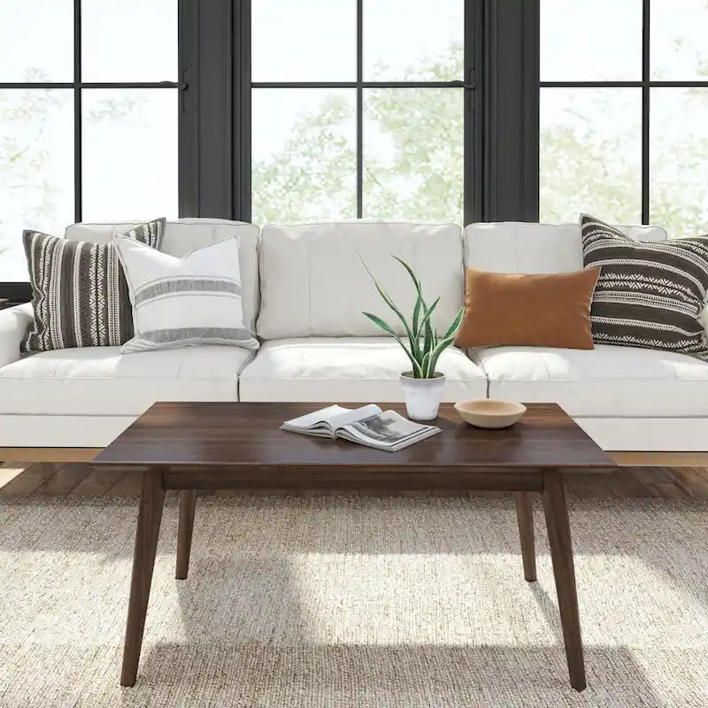 Plank and Beam Mid-Century rechteckiger Couchtisch - 40