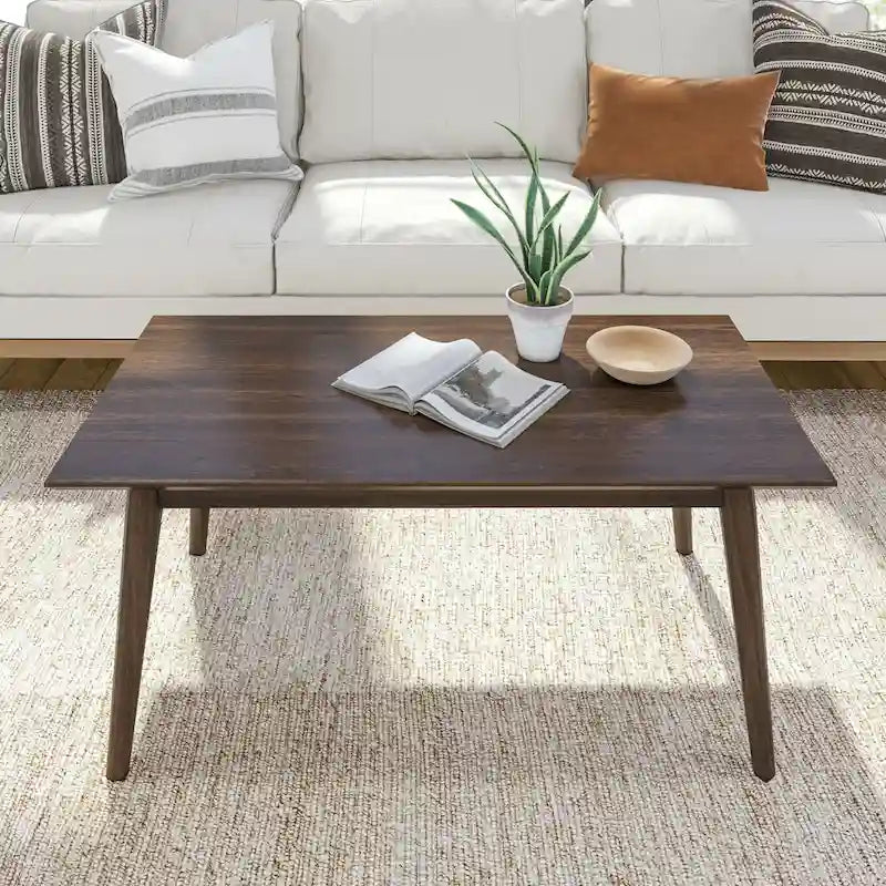Plank and Beam Mid-Century rechteckiger Couchtisch - 40