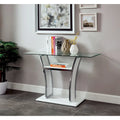 Bofi Modernes 48-Zoll-Metall-2-Ablagen-Sofatisch von Furniture of America