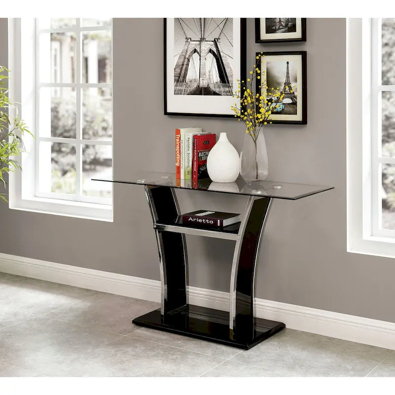 Bofi Modernes 48-Zoll-Metall-2-Ablagen-Sofatisch von Furniture of America