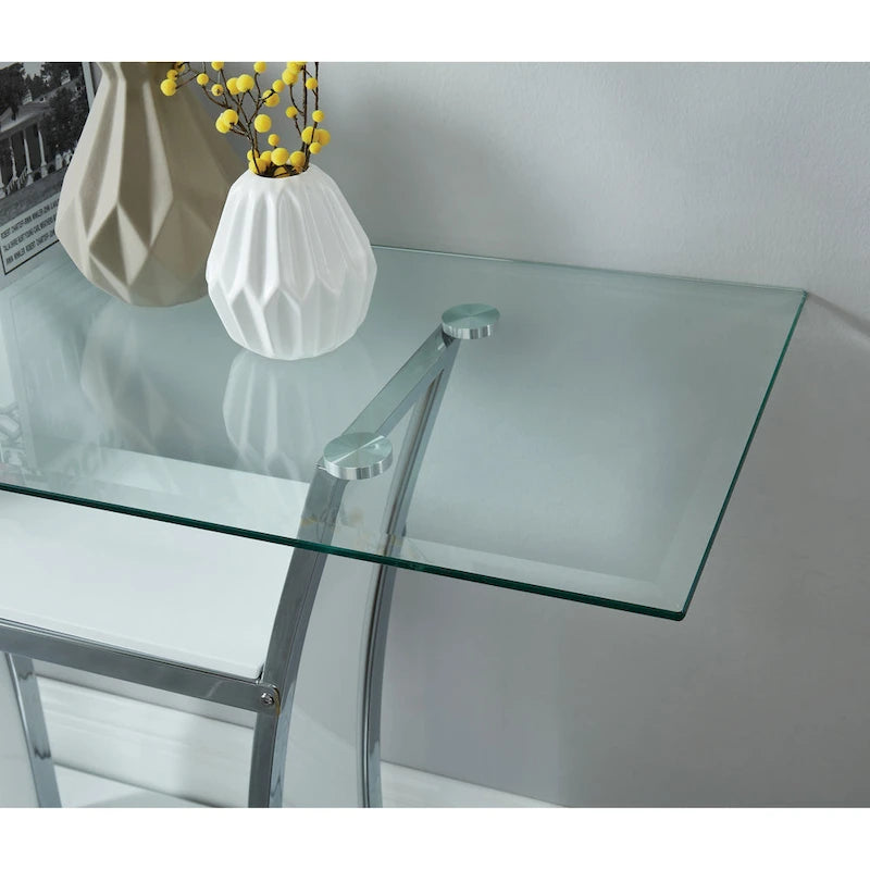 Bofi Modernes 48-Zoll-Metall-2-Ablagen-Sofatisch von Furniture of America