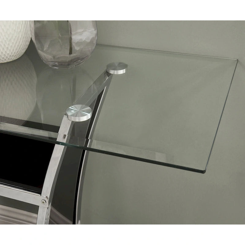 Bofi Modernes 48-Zoll-Metall-2-Ablagen-Sofatisch von Furniture of America