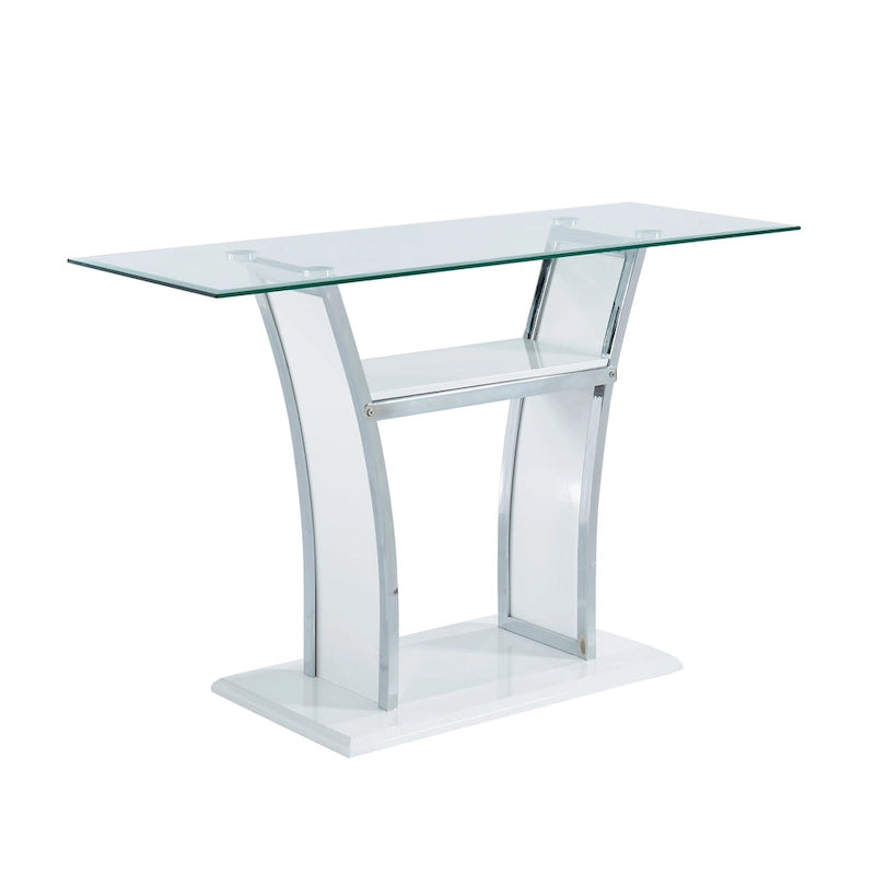 Bofi Modernes 48-Zoll-Metall-2-Ablagen-Sofatisch von Furniture of America