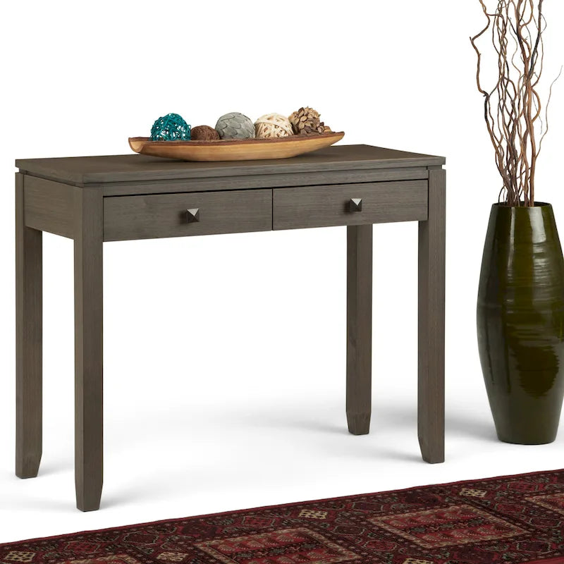 WYNDENHALL Essex Konsole Sofa Tisch aus Massivholz, 38 Zoll breit, Zeitgenössisch – 38 Zoll breit