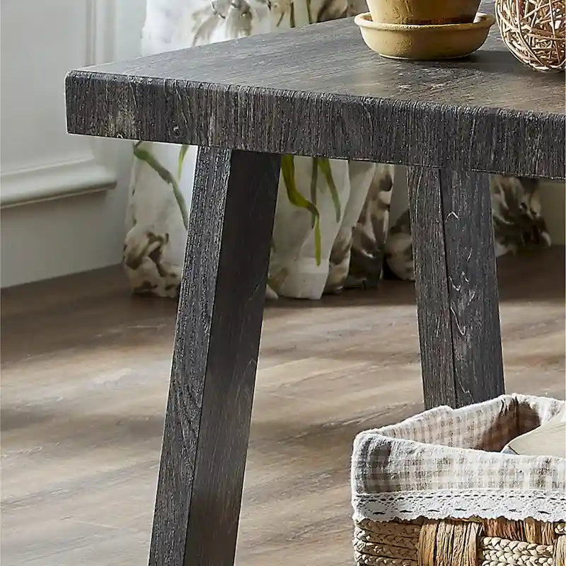 Roundhill Furniture Athens Zeitgenössisches 3-teiliges Tischset mit Regalen aus repliziertem Holz