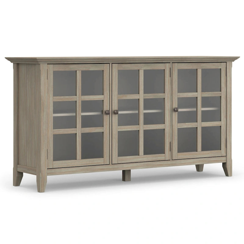 WYNDENHALL Normandy SIDEBOARD AUS MASSIVHOLZ, 62 Zoll breit, Übergangsstil, mit viel Stauraum – 62 B x 18 T x 34 H