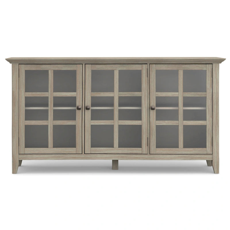 WYNDENHALL Normandy SIDEBOARD AUS MASSIVHOLZ, 62 Zoll breit, Übergangsstil, mit viel Stauraum – 62 B x 18 T x 34 H