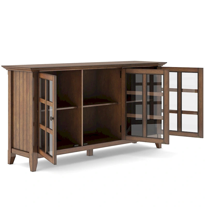 WYNDENHALL Normandy SIDEBOARD AUS MASSIVHOLZ, 62 Zoll breit, Übergangsstil, mit viel Stauraum – 62 B x 18 T x 34 H