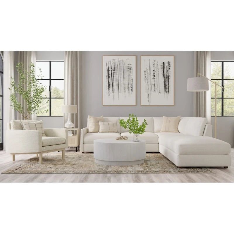 Carolina Living Tamia 42 runder Couchtisch aus Holz – Ulme