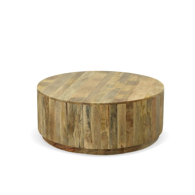 Carolina Living Tamia 42 runder Couchtisch aus Holz – Ulme