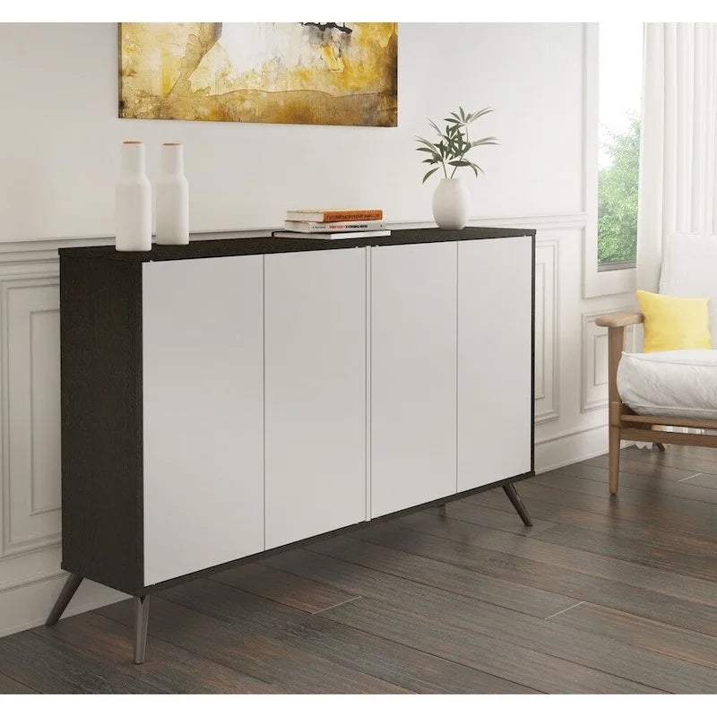 Bestar Small Space Krom 60-Zoll-Aufbewahrungseinheit