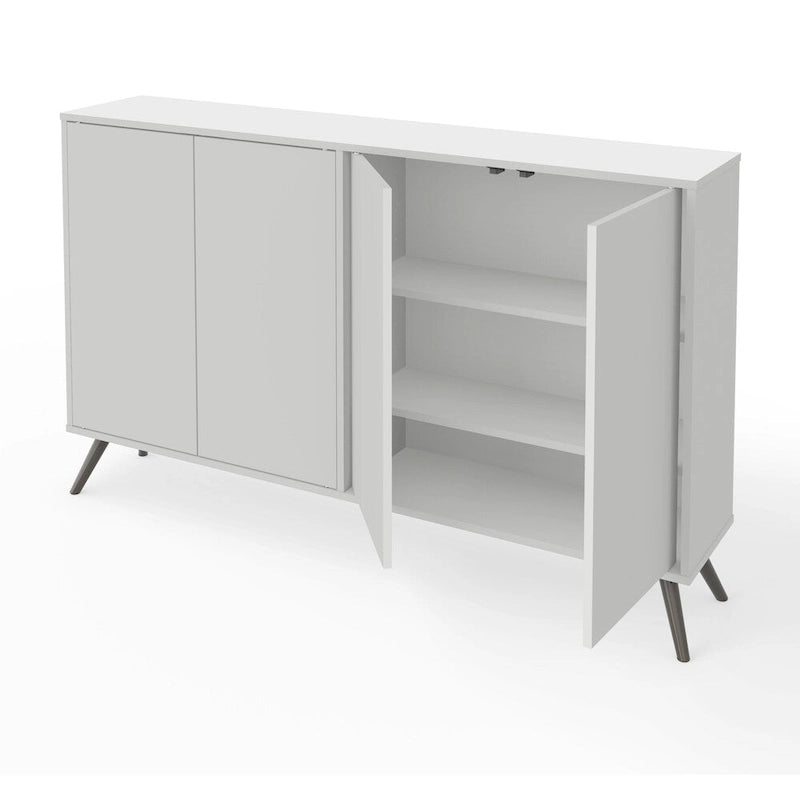 Bestar Small Space Krom 60-Zoll-Aufbewahrungseinheit
