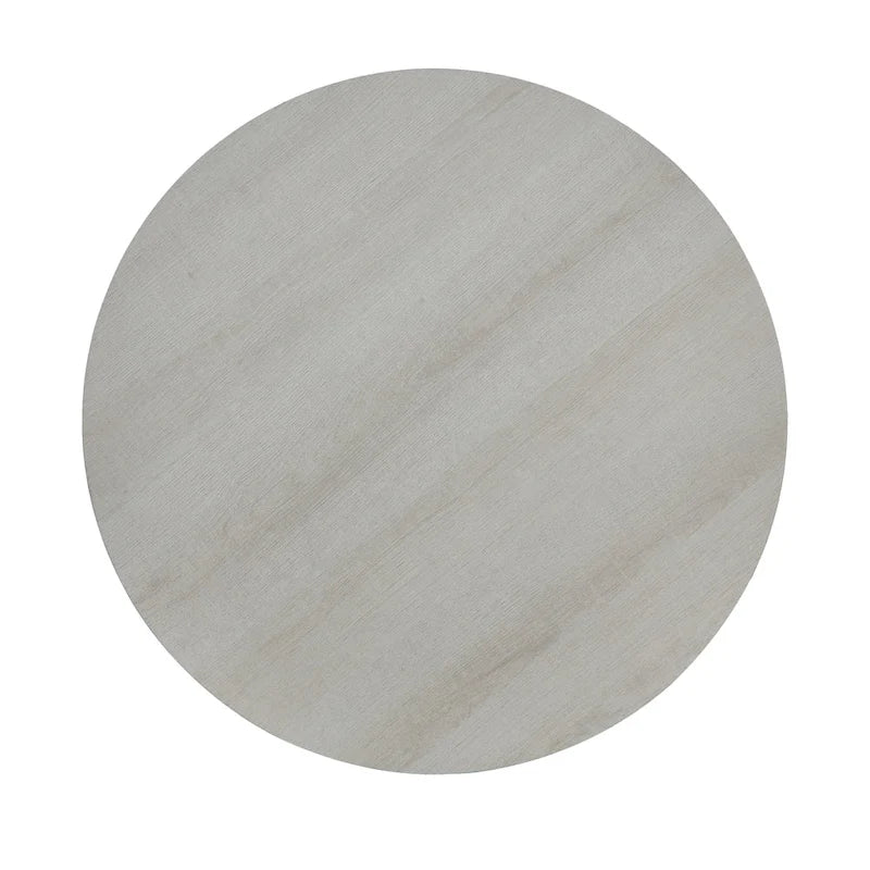 Roundhill Furniture Anze Zeitgenössischer runder Holz-Beistelltisch mit Ablage