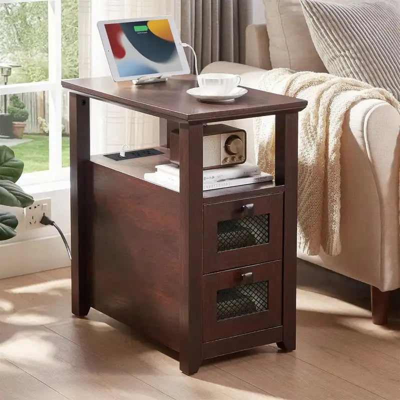 Beistelltisch mit Ladestation – 35T x 60B x 63H cm