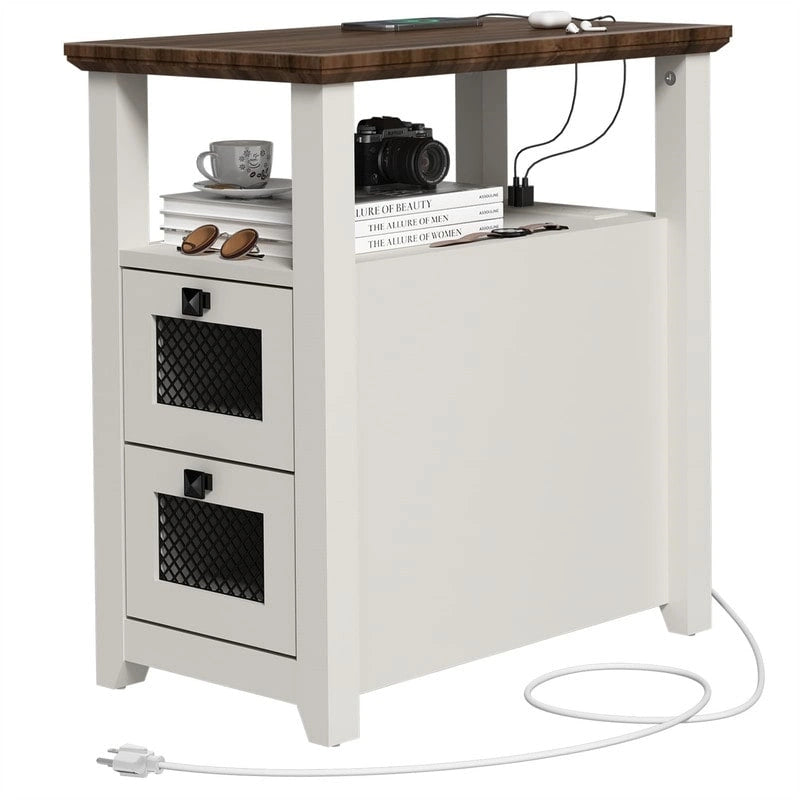 Beistelltisch mit Ladestation – 35T x 60B x 63H cm