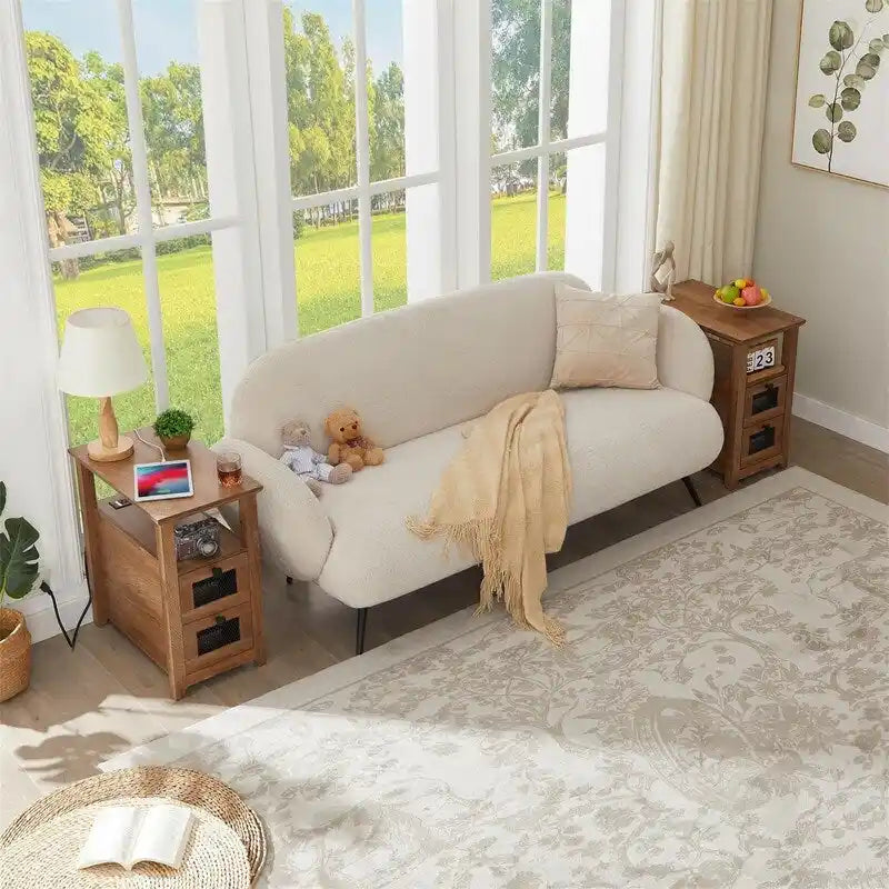 Beistelltisch mit Ladestation – 35T x 60B x 63H cm