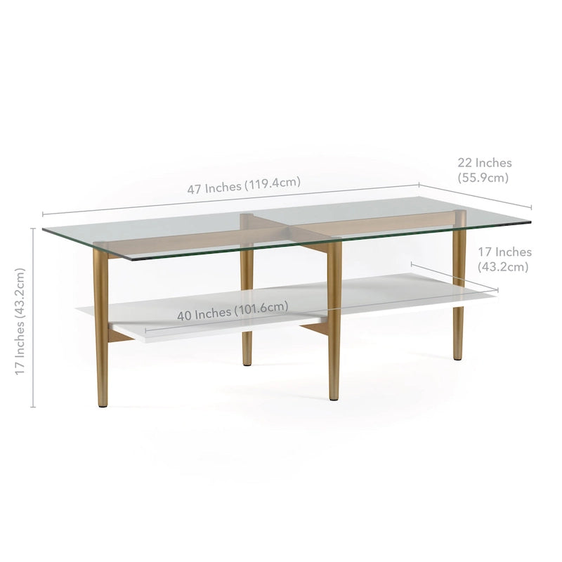 Otto Couchtisch Glam im Mid-Century-Stil