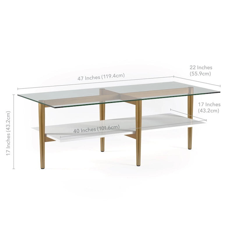 Otto Couchtisch Glam im Mid-Century-Stil