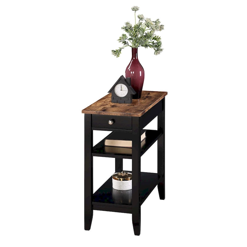 Convenience Concepts American Heritage Beistelltisch mit 1 Schublade und Ablagen