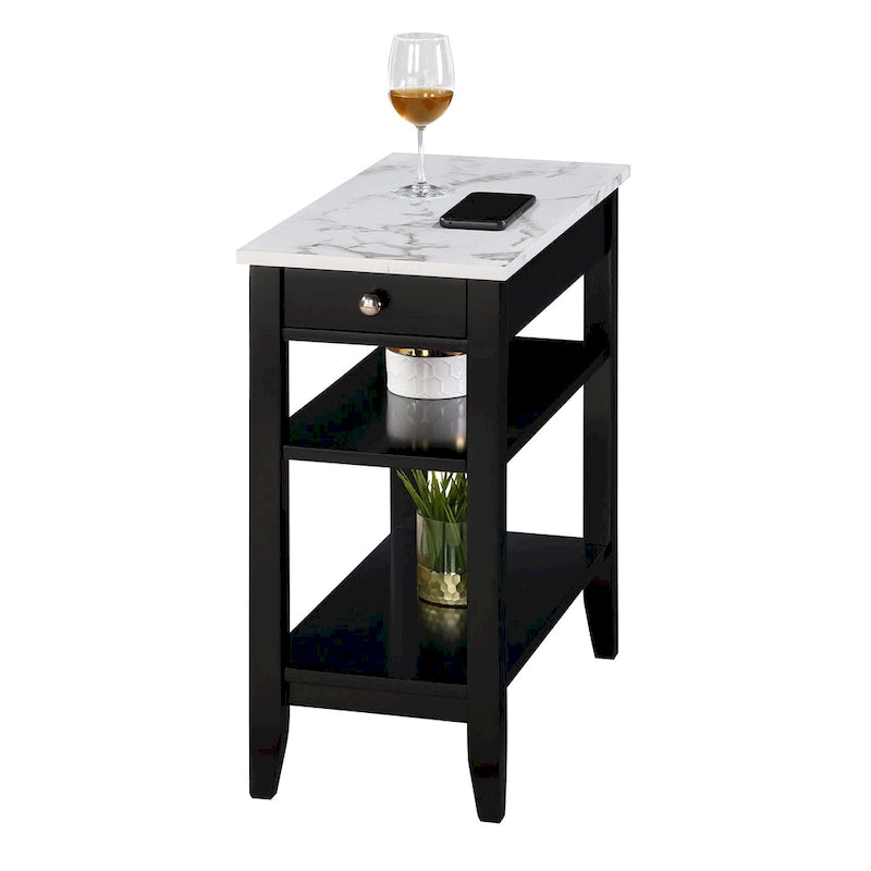 Convenience Concepts American Heritage Beistelltisch mit 1 Schublade und Ablagen