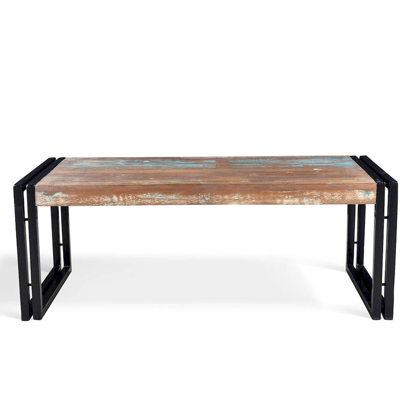 Handgefertigter Timbergirl Couchtisch aus recyceltem Altholz (Indien)